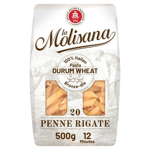 La Molisana Penne Rigate Pasta No.20 500g (Pack of 3)
