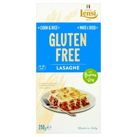 Lensi La Buona Vita Gluten Free Lasagne Sheets 250g (Pack of 3)
