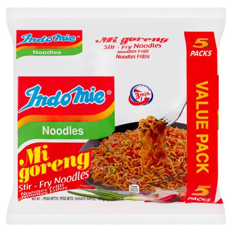 Indomie Mi Goreng Original Instant Noodles Multipack 5 x 80g (Pack of 2)