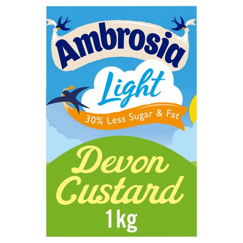 Ambrosia Ready to Serve Low Fat Custard Carton 1kg (Pack of 2)