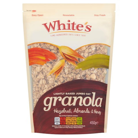 White's Almond, Hazelnut & Honey Granola 450g (Pack of 3)