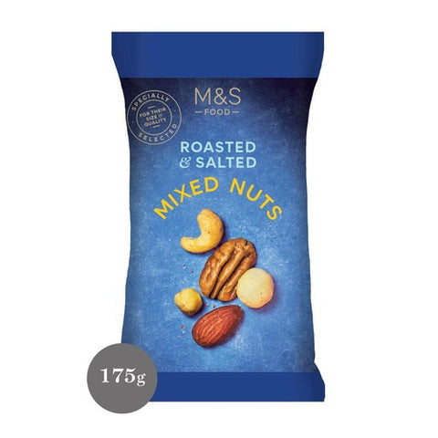 M&S Roasted & Salted Mixed Nuts 175g (Pack of 3)