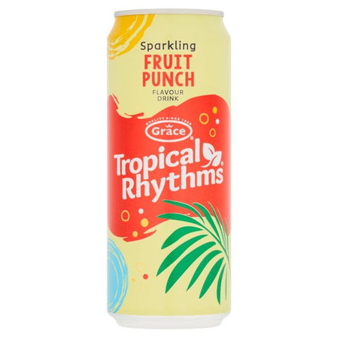 Grace Tropical Rhythms Fruit Punch can 330ml (Pack of 2)
