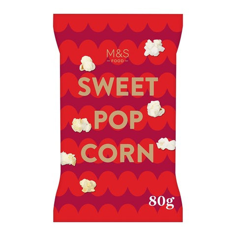 M&S Sweet Popcorn 80g (Pack of 6)