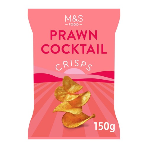 M&S Prawn Cocktail Crisps 150g (Pack of 3)