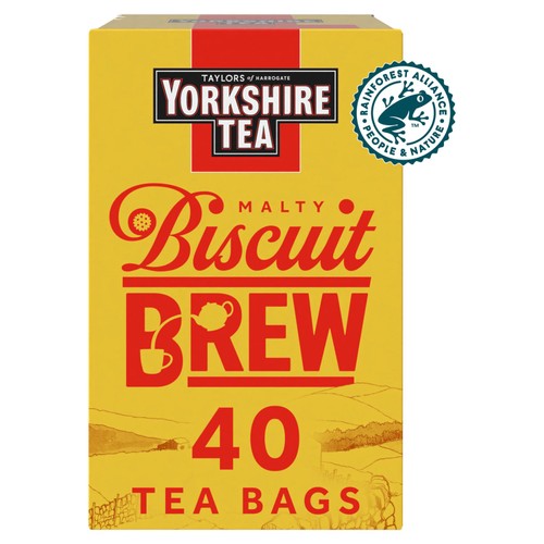 Yorkshire Tea Biscuit Brew 40's (Pack of 2)