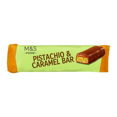 M&S Pistachio & Caramel Bar 36g (Pack of 3)