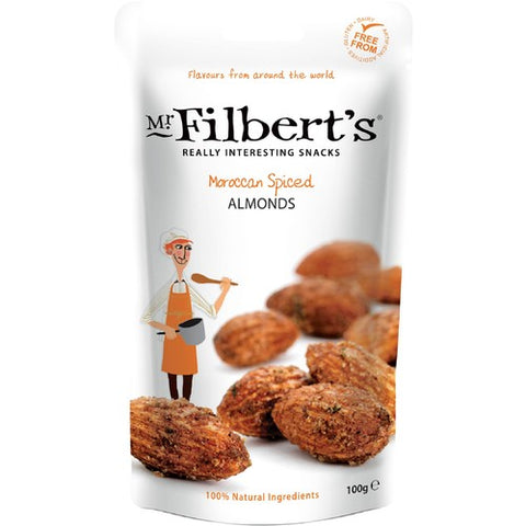 Mr Filbert's Moroccan Spiced Almonds 100g (Pack of 3)