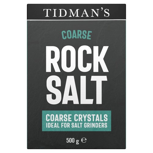 Tidman's Natural Rock Salt 500g (Pack of 2)