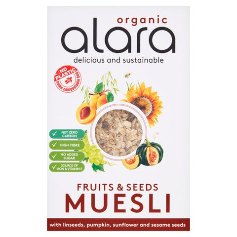 Alara Organic Fruits & Seeds Muesli 650g (Pack of 3)