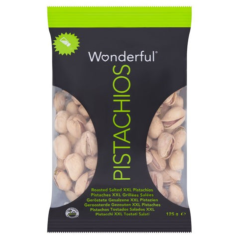 Wonderful Pistachios Roasted & Salted 125g (Pack of 3)