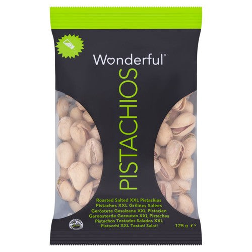 Wonderful Pistachios Roasted & Salted 125g (Pack of 3)