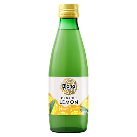 Biona Organic Lemon Juice 250ml (Pack of 3)