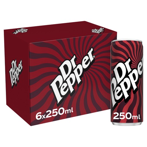 Dr Pepper 6 x 250ml (Pack of 2)