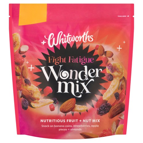 Whitworths Wondermix Fight Fatigue Banana & Strawberry Mix 200g (Pack of 3)