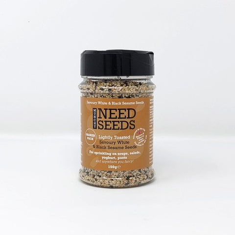 Munchy Seeds Savoury Black & White Sesame Seeds Shaker 150g (Pack of 3)