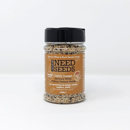 Munchy Seeds Savoury Black & White Sesame Seeds Shaker 150g (Pack of 3)