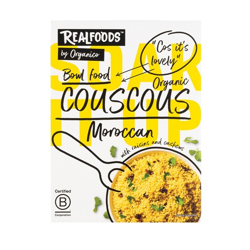Realfoods Organic Moroccan Couscous 250g (Pack of 3)