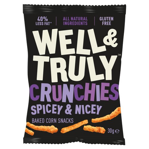 Well&Truly Spicey & Nicey Crunchies 30g (Pack of 6)