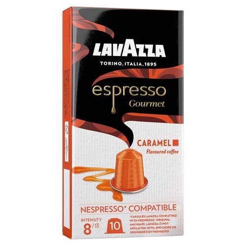 Lavazza Caramel Gourmet Nespresso Compatible Capsules, 10 pods pack (Pack 3)