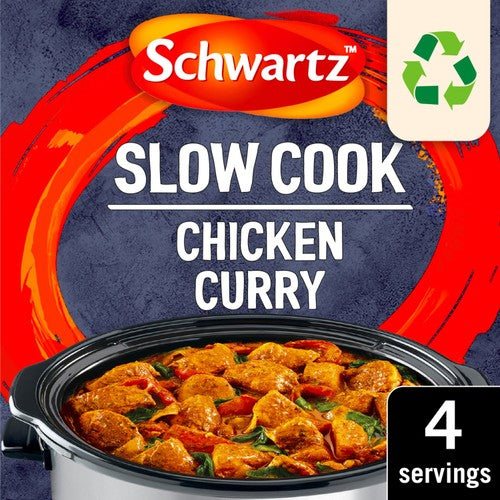 Schwartz Chicken Curry Slow Cook Recipe Mix 33g (Pack of 2)