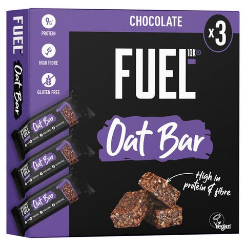 FUEL 10K Chocolate Protein Cereal Oat Bars 3 x 45g (Pack of 3)