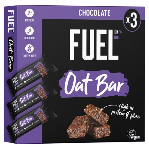 FUEL 10K Chocolate Protein Cereal Oat Bars 3 x 45g (Pack of 3)