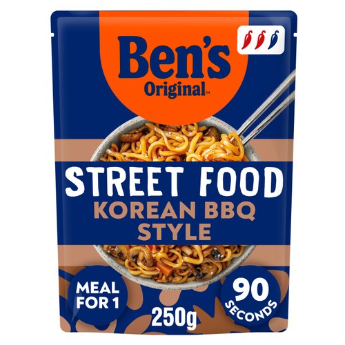 Ben's Original Street Food Korean BBQ Style 250g (Pack of 3)