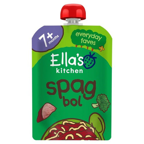 Ella's Kitchen Spag Bol Baby Food Pouch 7+ Months 130g (Pack of 3)