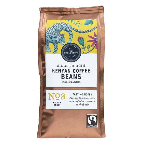 M&S Fairtrade Kenyan Coffee Beans 227g (Pack of 2)