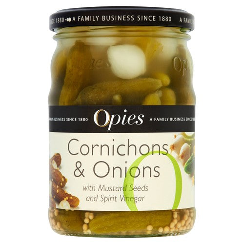 Opies Cornichons & Onions 350g (Pack of 2)