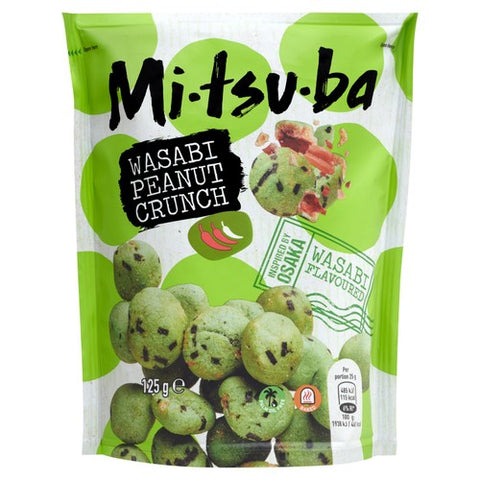 Mitsuba Wasabi Peanut Crunch 125g (Pack of 3)