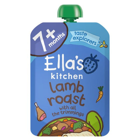 Ella's Kitchen Lamb Roast Dinner Baby Food Pouch 7+ Months 130g (Pack of 2)