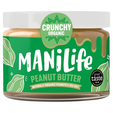 ManiLife Organic Crunchy Peanut Butter 275g (Pack of 2)
