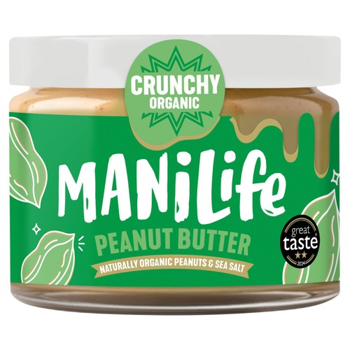 ManiLife Organic Crunchy Peanut Butter 275g (Pack of 2)