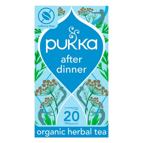 Pukka Organic After Dinner 20 Home Compostable Herbal Tea Bags 20's (Pack of 3)