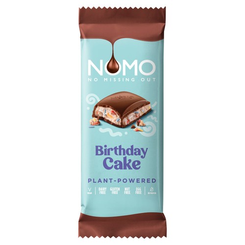 Nomo Birthday Cake XL Bar 127g (Pack of 3)