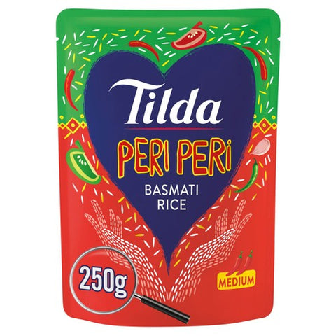 Tilda Microwave Peri Peri Basmati Rice 250g (Pack of 2)