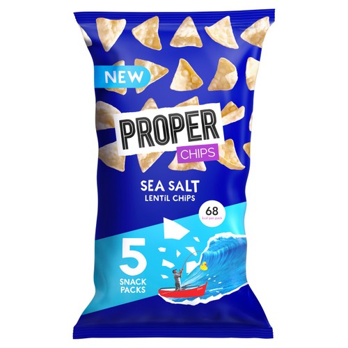 Properchips Sea Salt Multipack 5 x 14g (Pack of 3)