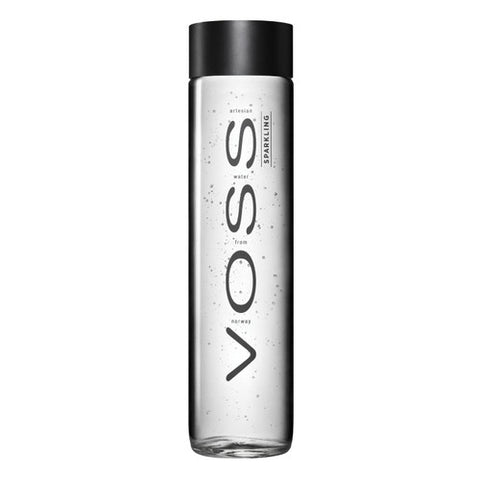 VOSS Sparkling Artesian Water Glass Bottle 800ml (Pack of 3)