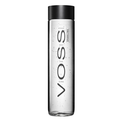 VOSS Sparkling Artesian Water Glass Bottle 800ml (Pack of 3)