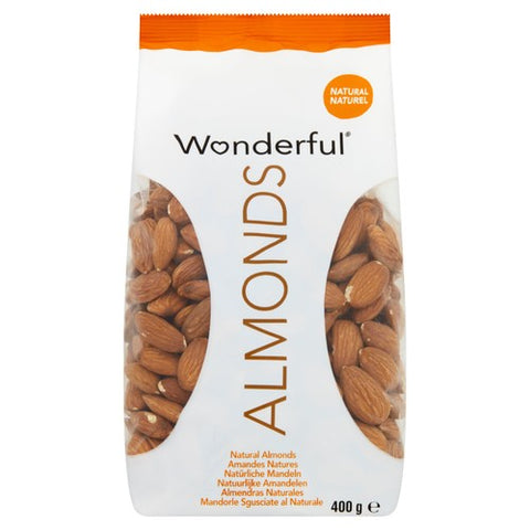 Wonderful Almonds Natural 400g (Pack of 3)
