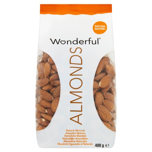 Wonderful Almonds Natural 400g (Pack of 3)