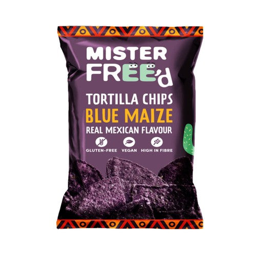 Mister Free'd Tortilla Chips with Blue Maize 135g (Pack of 3)