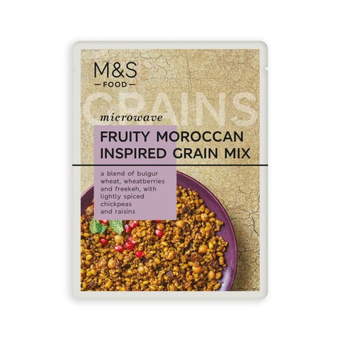 M&S Microwave Fruity Moroccan Inspired Grain Mix 250g (Pack of 2)