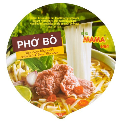 Mama Vietnamese Pho Bo Beef Rice Noodles 65g (Pack of 3)