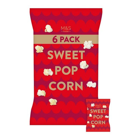 M&S Sweet Popcorn Multipack 6 x 15g (Pack of 3)