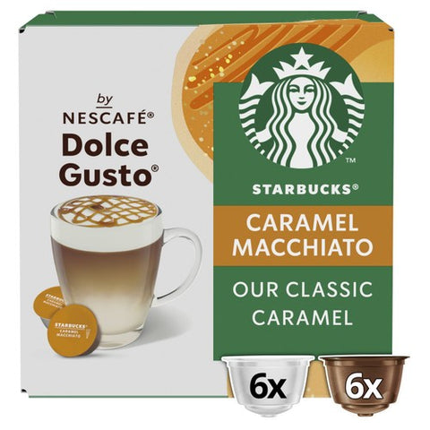 STARBUCKS Caramel Macchiato Coffee Pods, 12 pods pack (Pack 3)