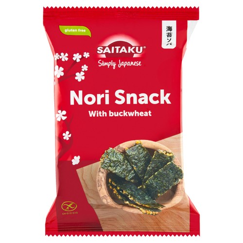 Saitaku Nori Seaweed Snack with Buckwheat 20g (Pack of 6)