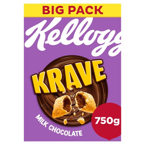 Krave Milk Chocolate Breakfast Cereal 750g (Pack of 3)